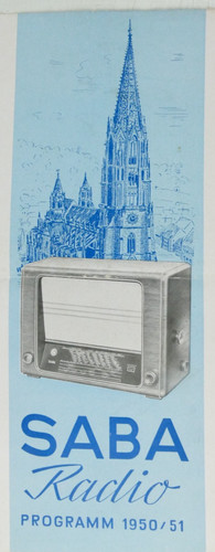 Saba radio programm 1950 1951 - radio,