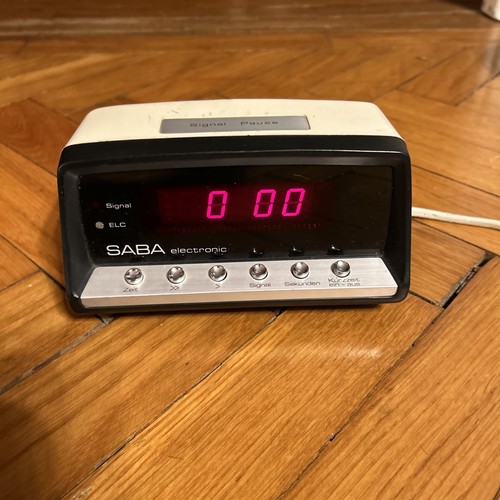 Saba electronic mini clock - saba, d